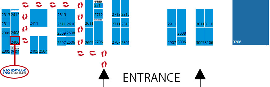 APCO 25 Northland Booth Map