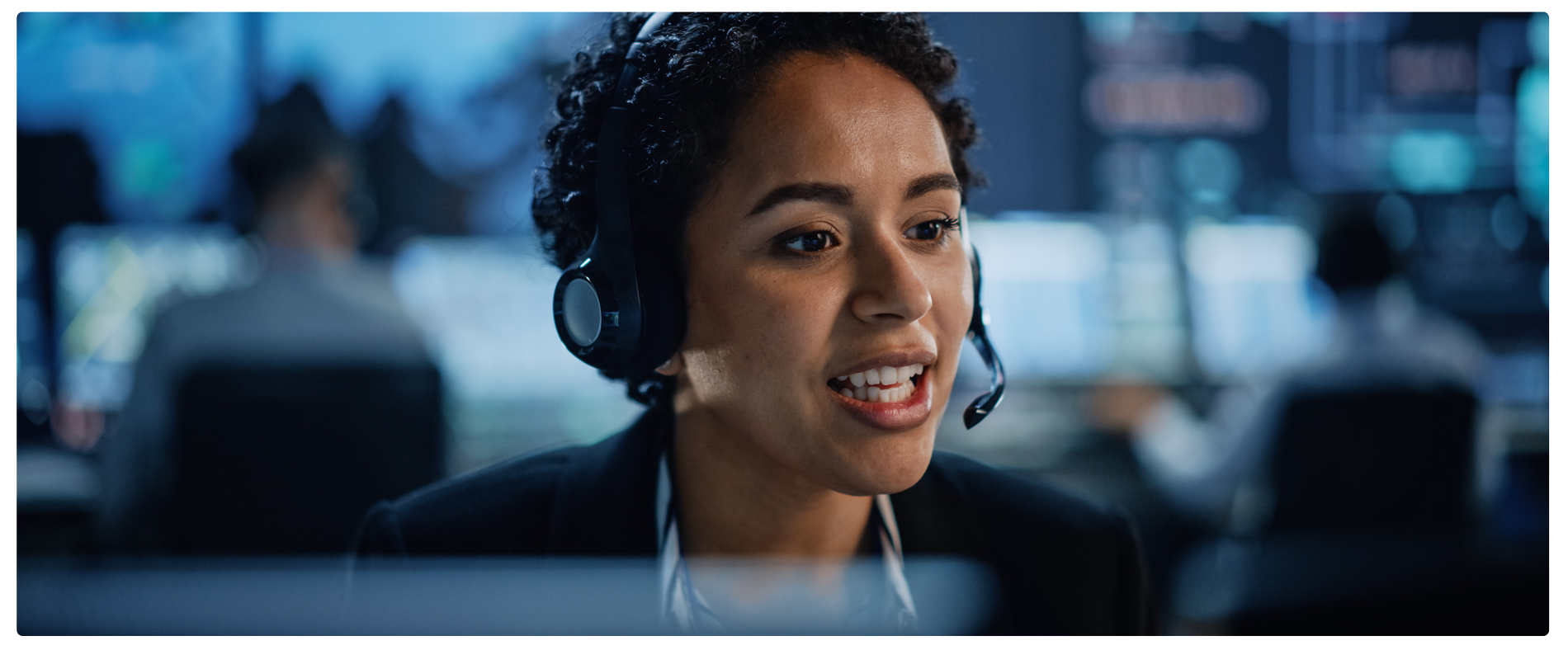 Public Safety Dispatcher Responding to a Call Public Safety Dispatcher Responding to a Call